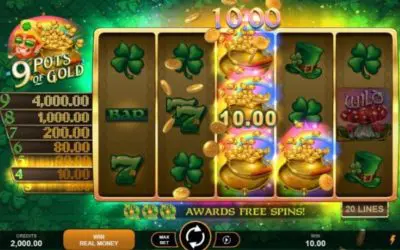 Explore Irish Luck with 9 Pots of Gold HyperSpins Slot!